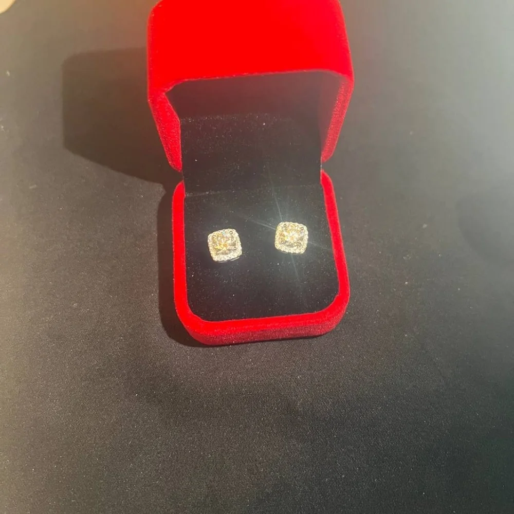 CERT 1 CTW Moissanite Earrings